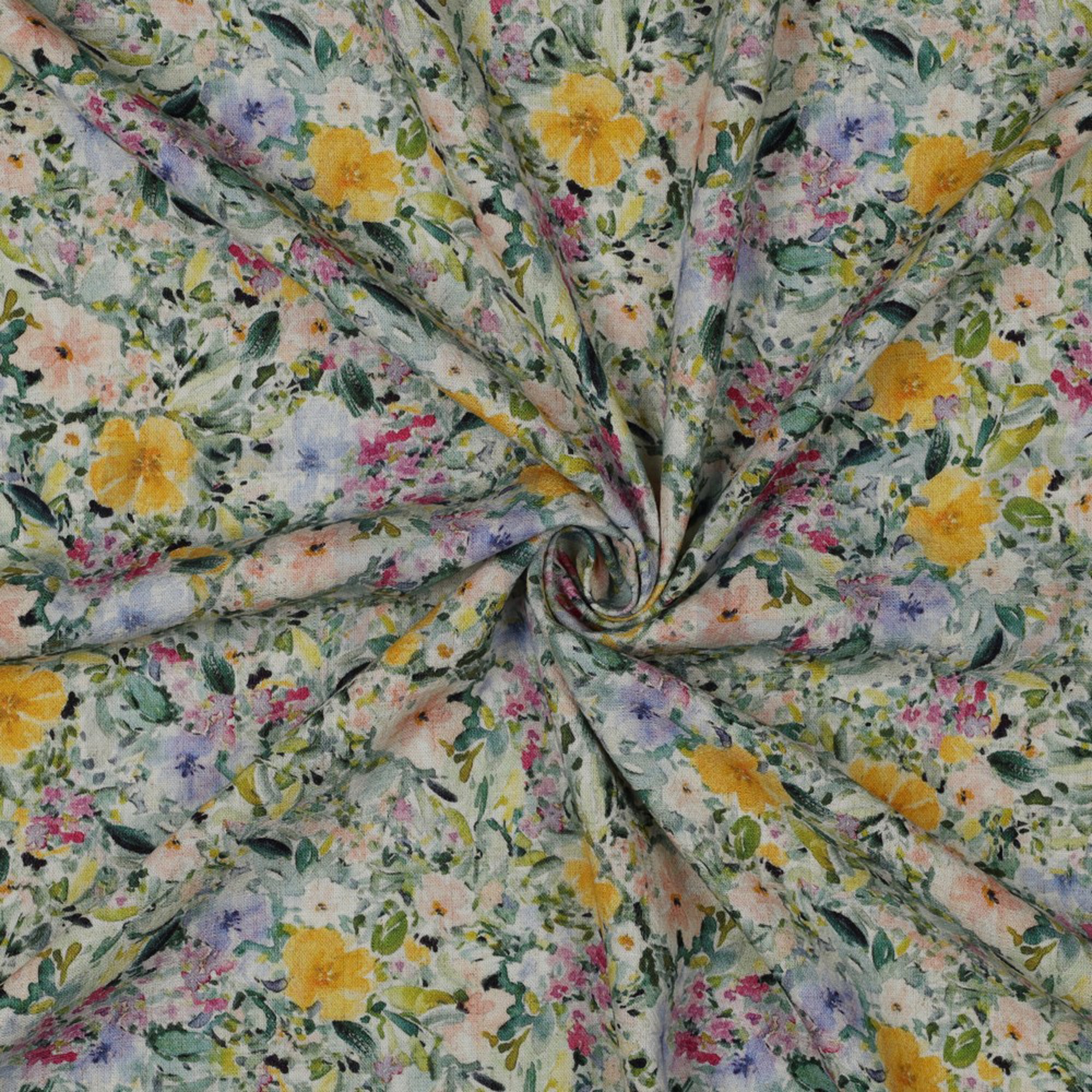 LINNEN VISCOSE CREPE DIGITAAL BLOEMEN MULTI (high resolution) #3