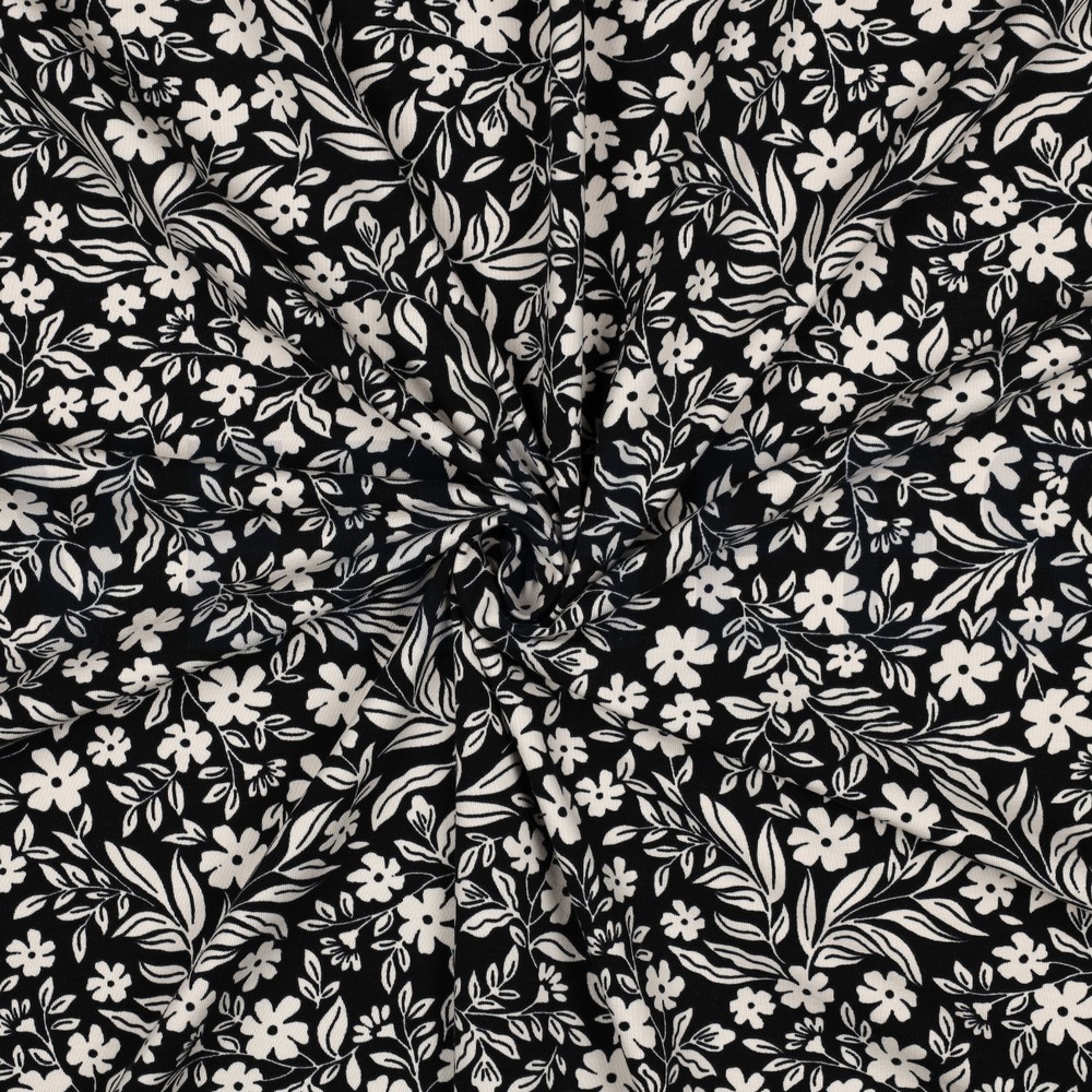 JERSEY BLUMEN SCHWARZ #7