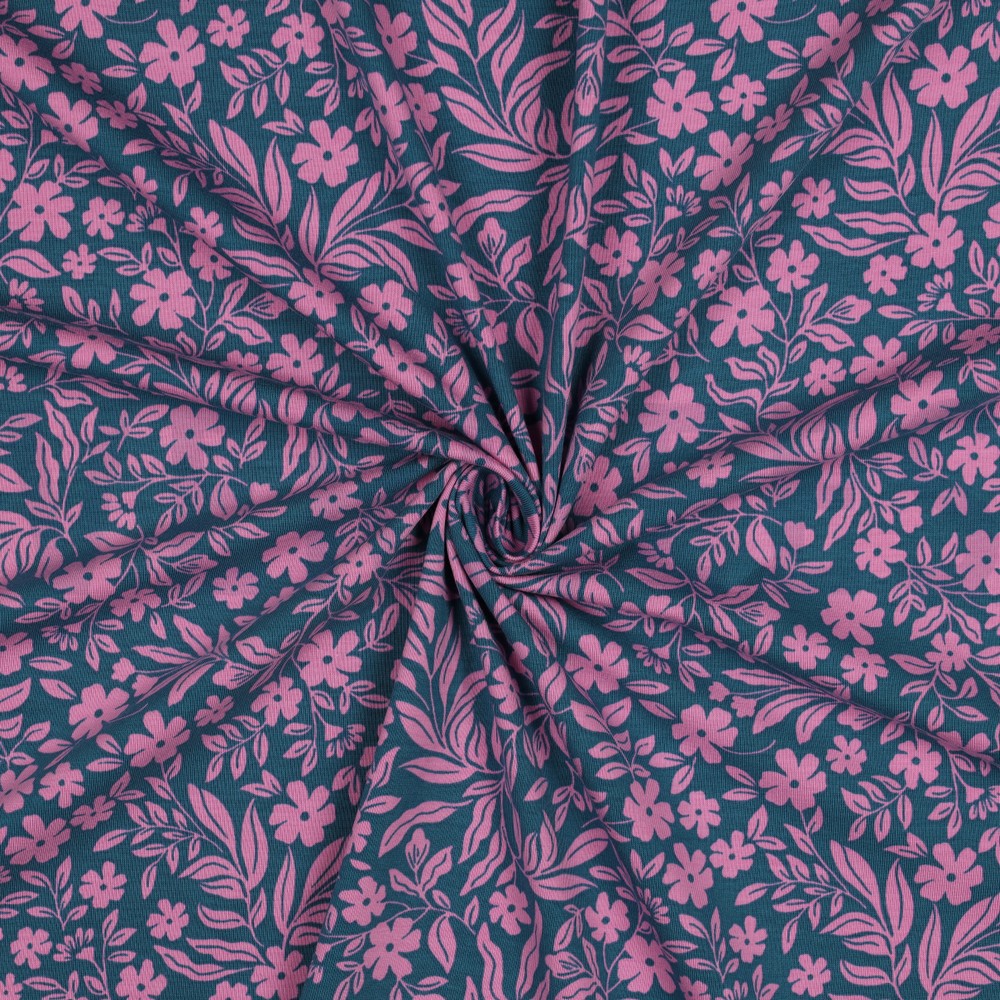 JERSEY FLEURS PÉTROLE #7