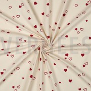 JERSEY GOTS NATUREL CŒURS NATUREL/FUCHSIA (thumbnail) #3