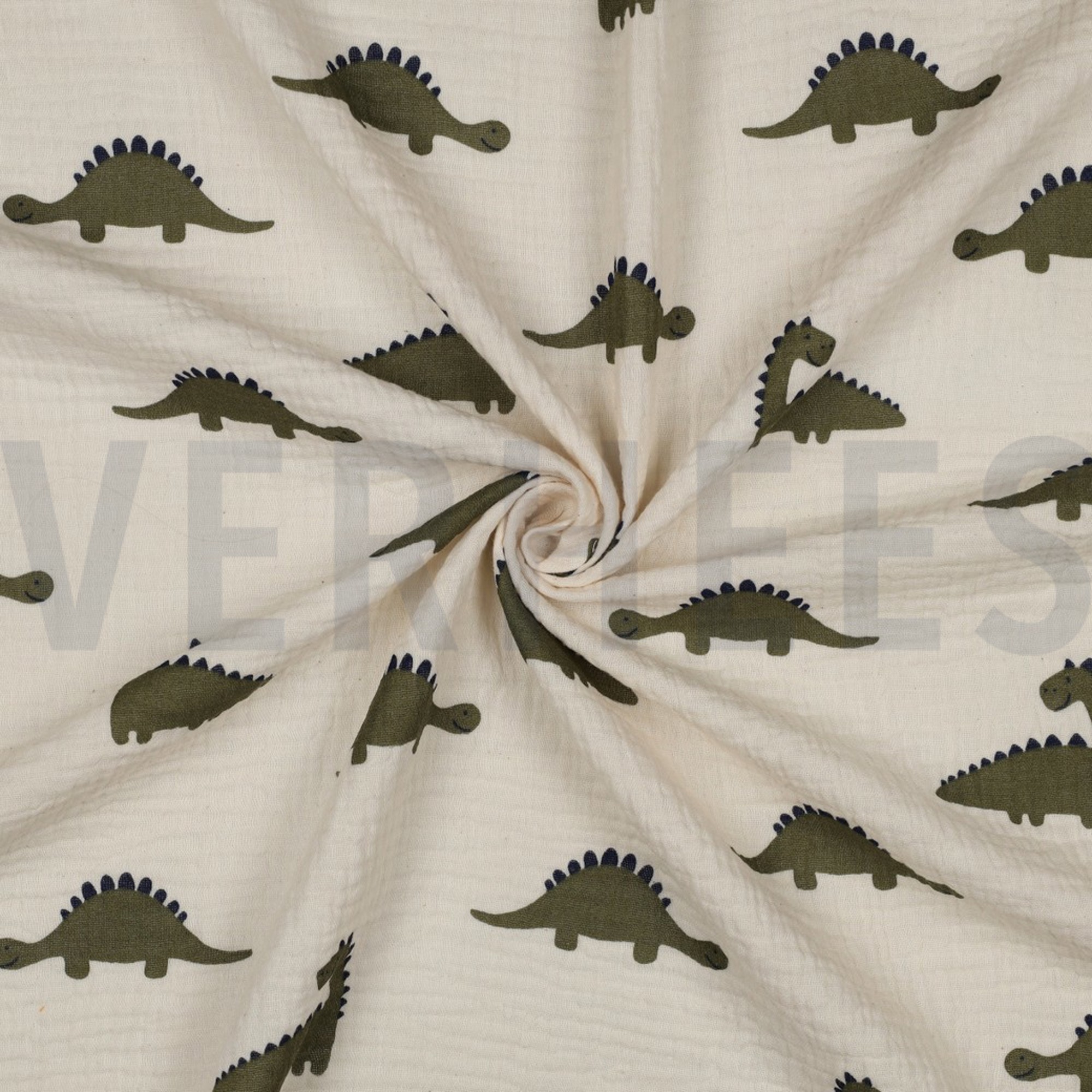 DOUBLE GAUZE GOTS NATURAL DINOSAURUSSEN NATUREL (high resolution) #3