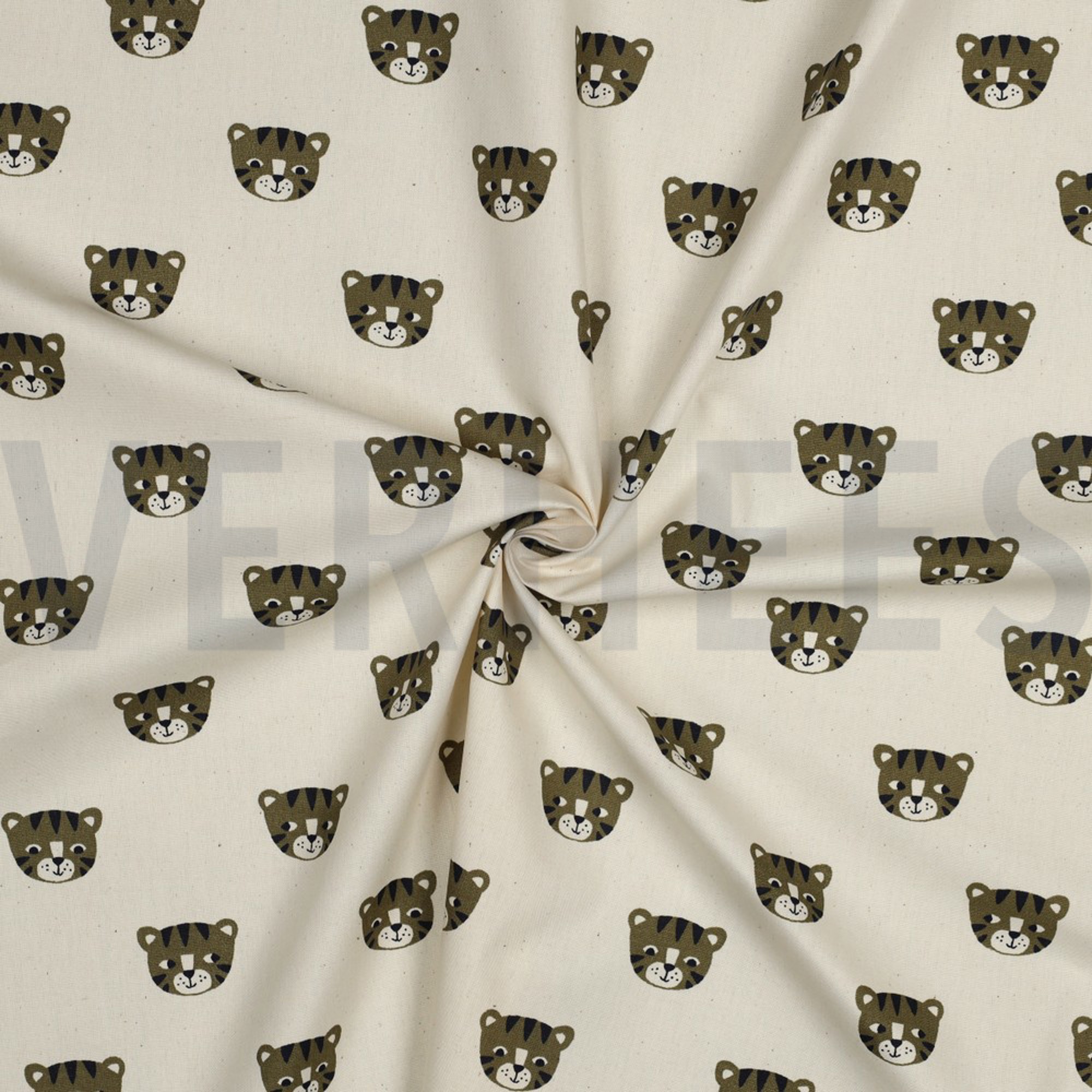 POPLIN GOTS NATURAL TIGERS NATURAL (high resolution) #3