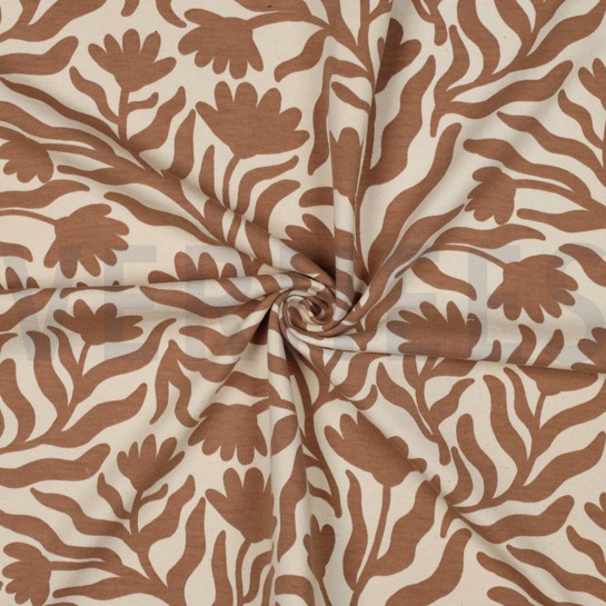 SWEAT NATUREL FLEURS CARAMEL #7