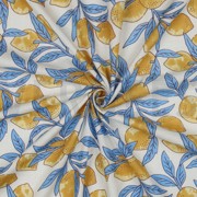 COTON IMPRIMÉ BLOCK FAIT MAIN CITRONS BLANC (thumbnail) #3