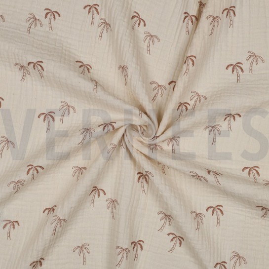 DOUBLE GAUZE GOTS NATURAL PALMBOMEN NATUREL #7
