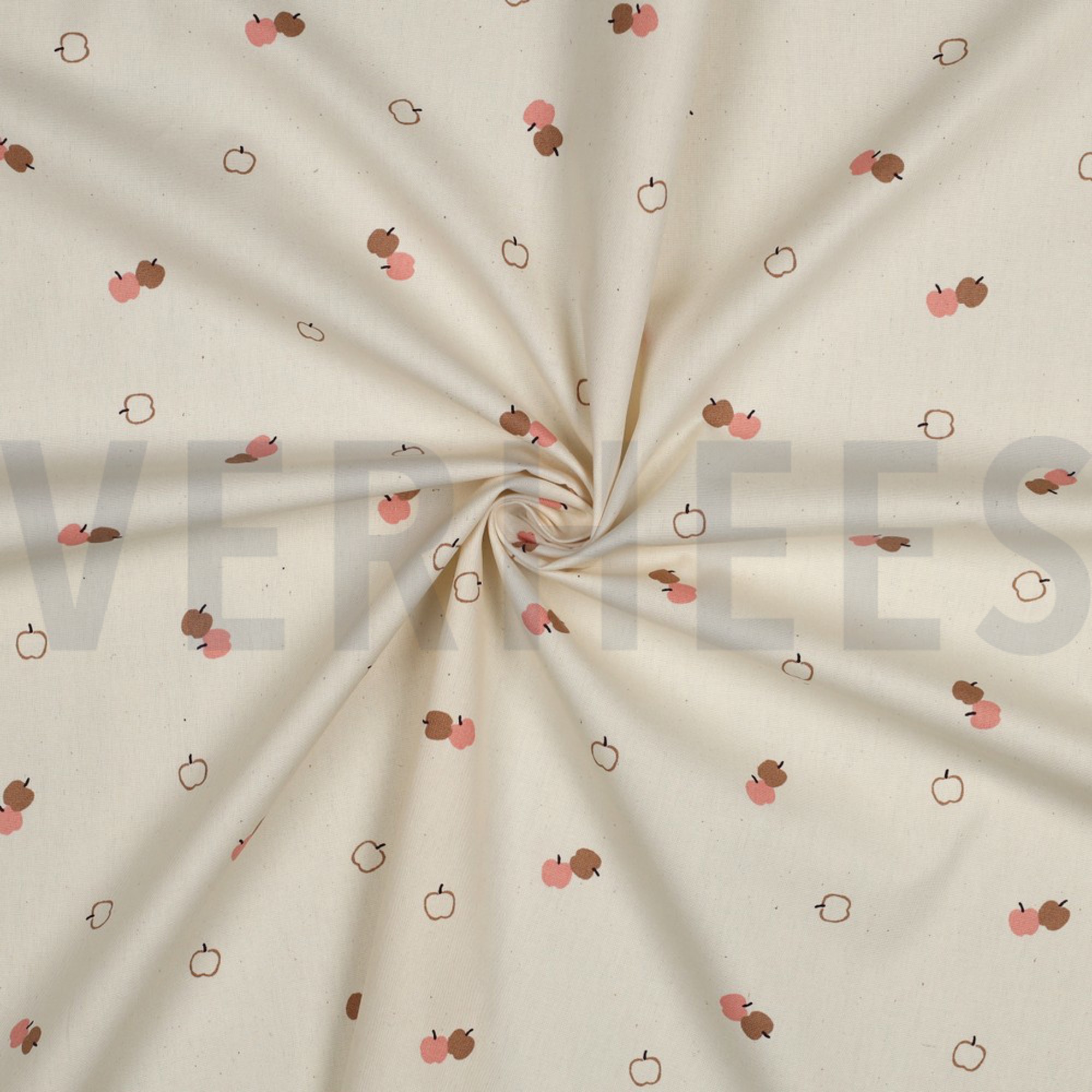 BAUMWOLLE POPELINE GOTS NATURAL ÄPFEL NATUR (high resolution) #3