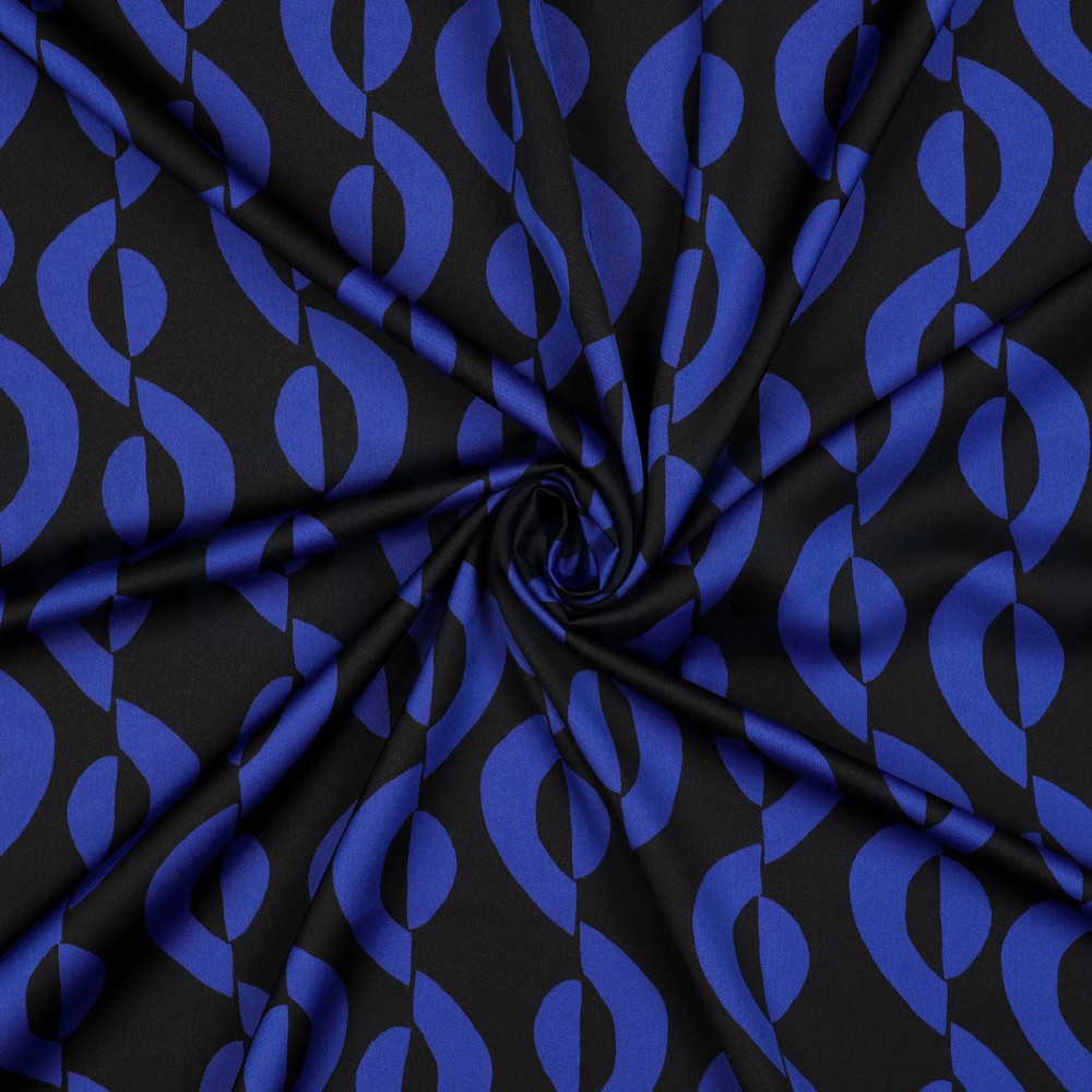 ROYAL MICRO SATIN GEOMETRIC BLACK #7