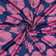 ROYAL MICRO SATIN FLOWERS COBALT (thumbnail) #3