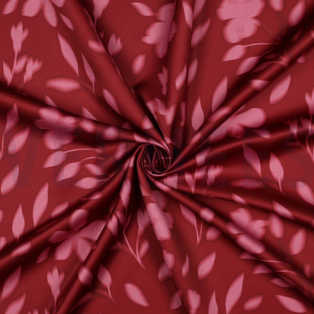 ROYAL MICRO SATIN DIGITAL FLOWERS RED #7