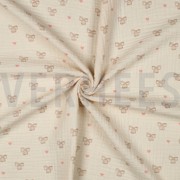 DOUBLE GAUZE GOTS NATURAL STRIKJES NATUREL (thumbnail) #3