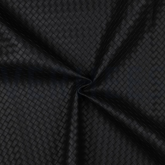 SIMILI CUIR TISSÉ NOIR #7