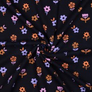 WAFFLE JERSEY FLOWERS NAVY (thumbnail) #3