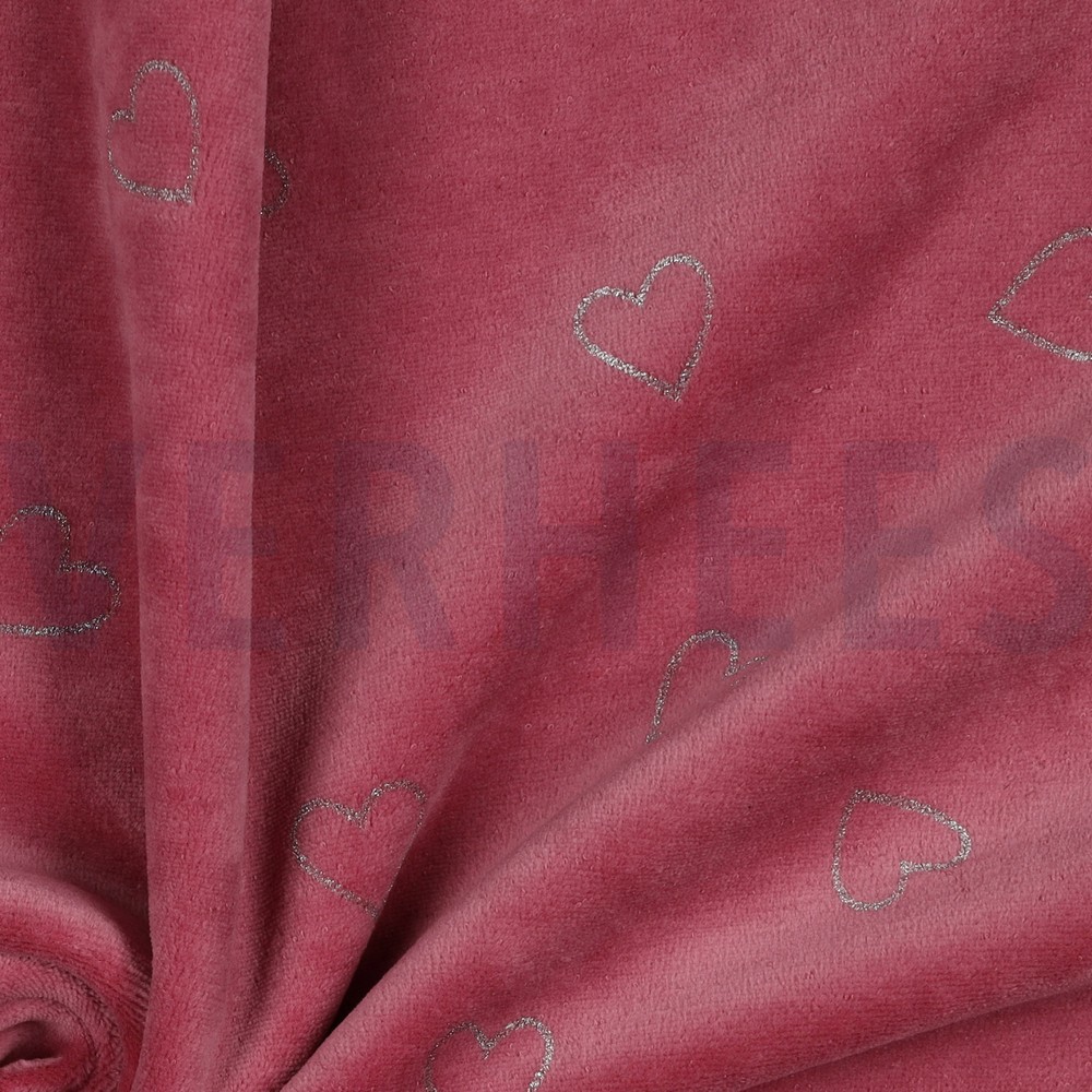 NICKY VELOURS GLITTER HARTEN MAUVE #7