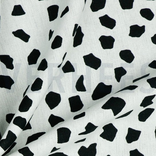 LINNEN VISCOSE GEWASSEN STIPPEN WIT #7