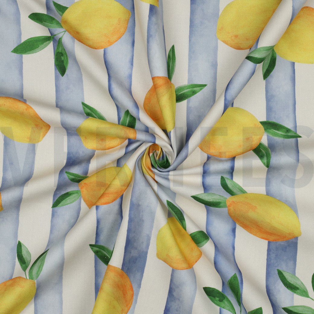 CANVAS DIGITAL LEMONS BLUE #7