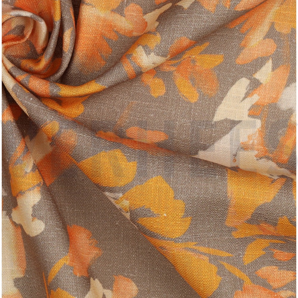 LIN LAVÉ DIGITAL POIS TAUPE #7