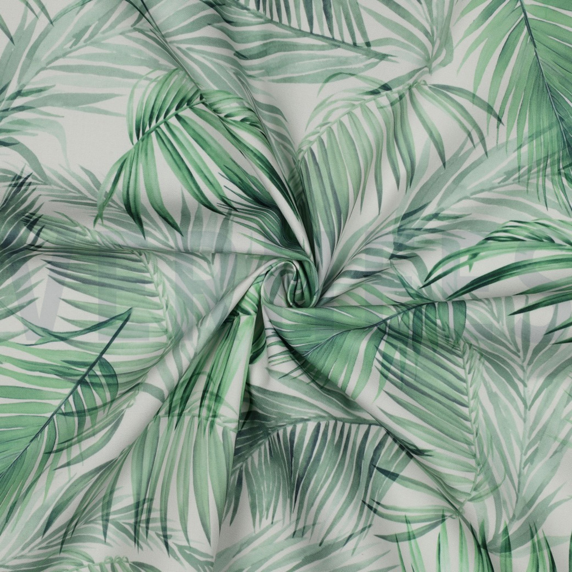 TISCHDECKE DIGITAL WASSERABWEISEND BLÄTTER WEISS (high resolution) #3