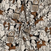 TOILE DÉCORATION CHIENS NATUREL (thumbnail) #3