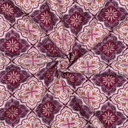 TOILE CANVAS SLUB ORNEMENT DIGITAL LAVANDE (thumbnail) #3