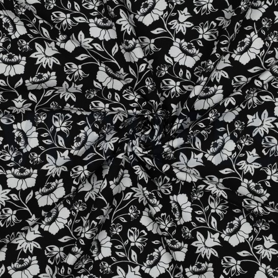 LENZING™ ECOVERO™ FLOWERS BLACK #7