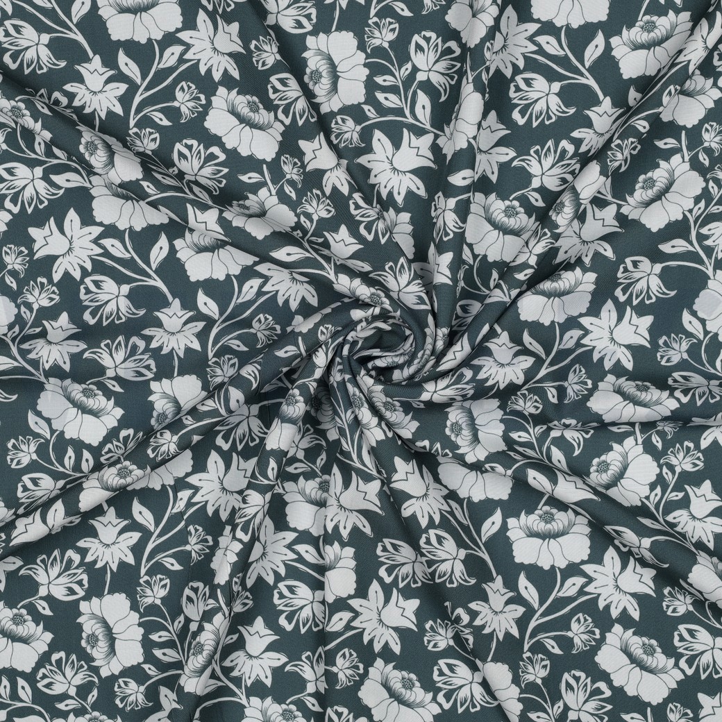 LENZING™ ECOVERO™ FLEURS SAUGE #7
