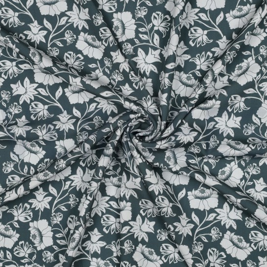 LENZING™ ECOVERO™ FLEURS SAUGE #7