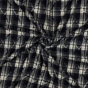 BRUSHED YARN DYED CHECKS EMBROIDERY NAVY (thumbnail) #3