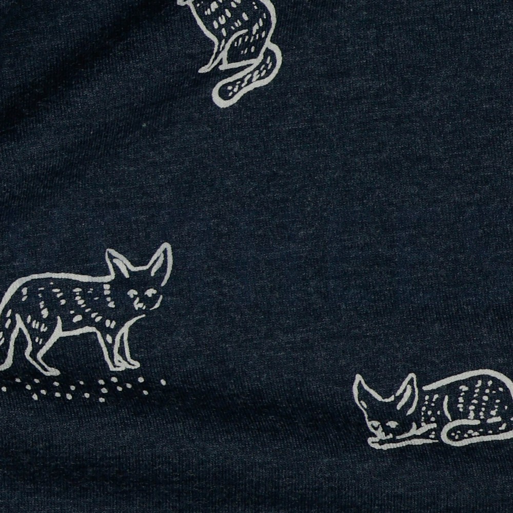 JERSEY MELANGE ANIMAL INDIGO MELANGE #7