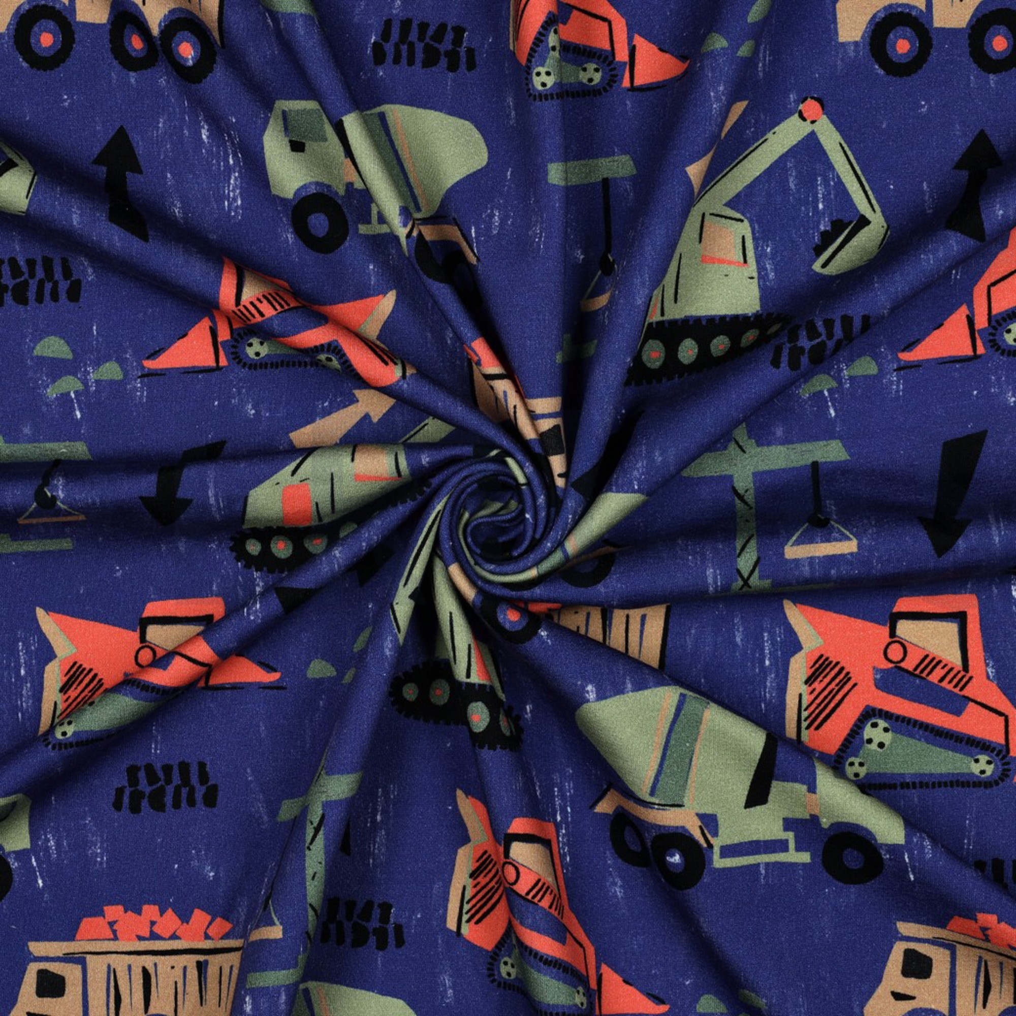 SWEAT DIGITAL VÉHICULES DE CONSTRUCTION BLEU COBALT (high resolution) #3