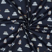 FINE POPLIN VEHICLES NAVY (thumbnail) #3