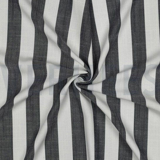 VISKOSE GARNGEFÄRBT STREIFEN MARINEBLAU #7