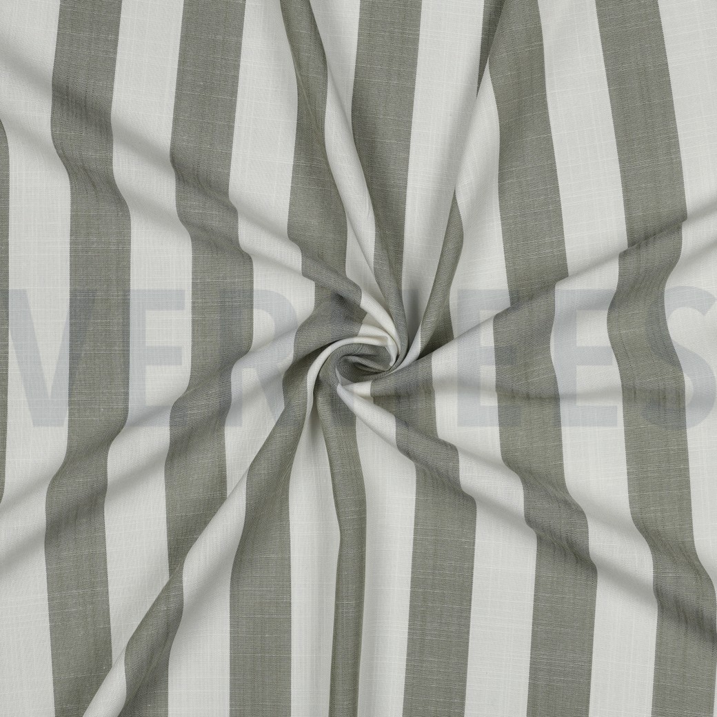 VISCOSE GARENGEVERFD STREPEN GROEN #7