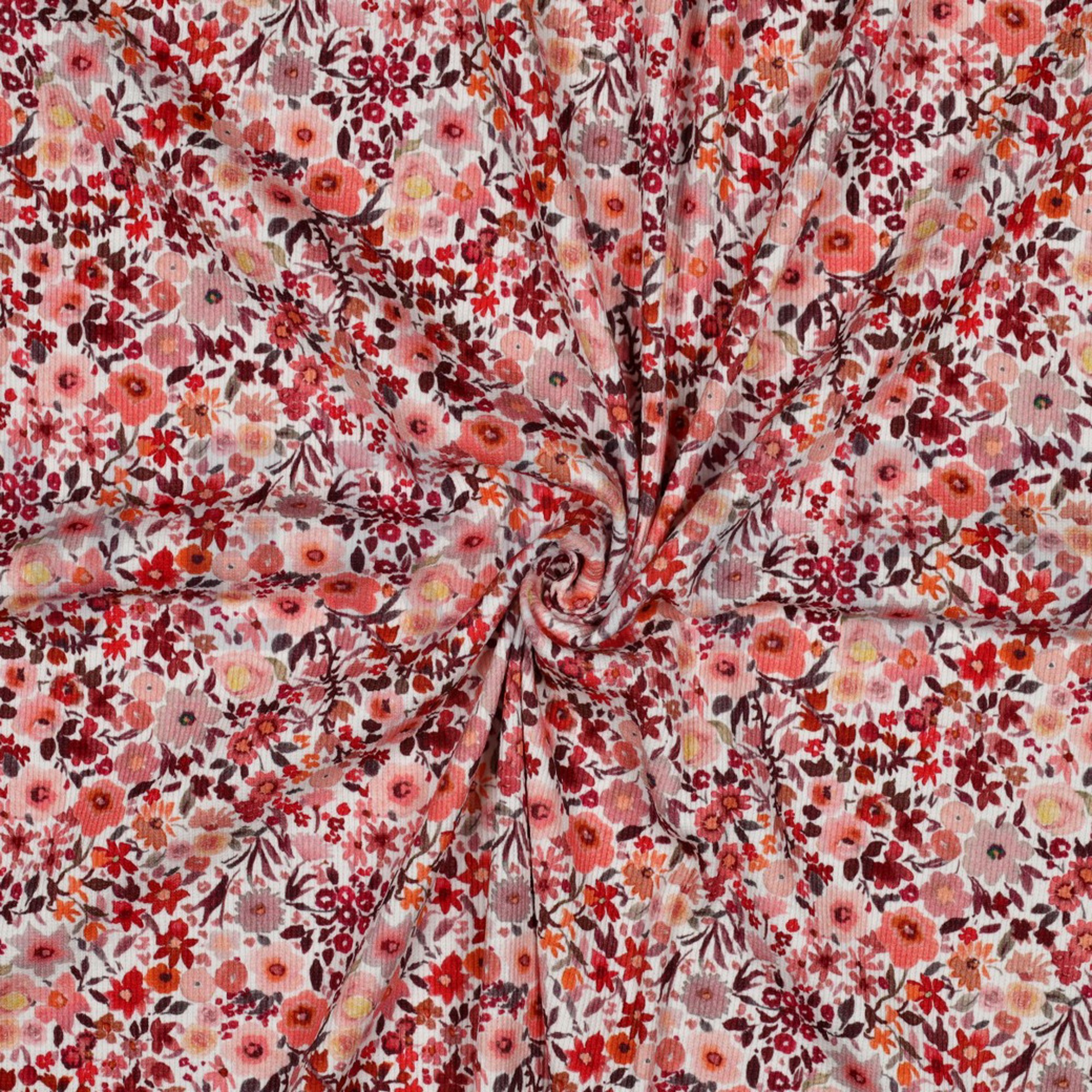 RIB JERSEY DIGITAL FLOWERS PEACH (high resolution) #3