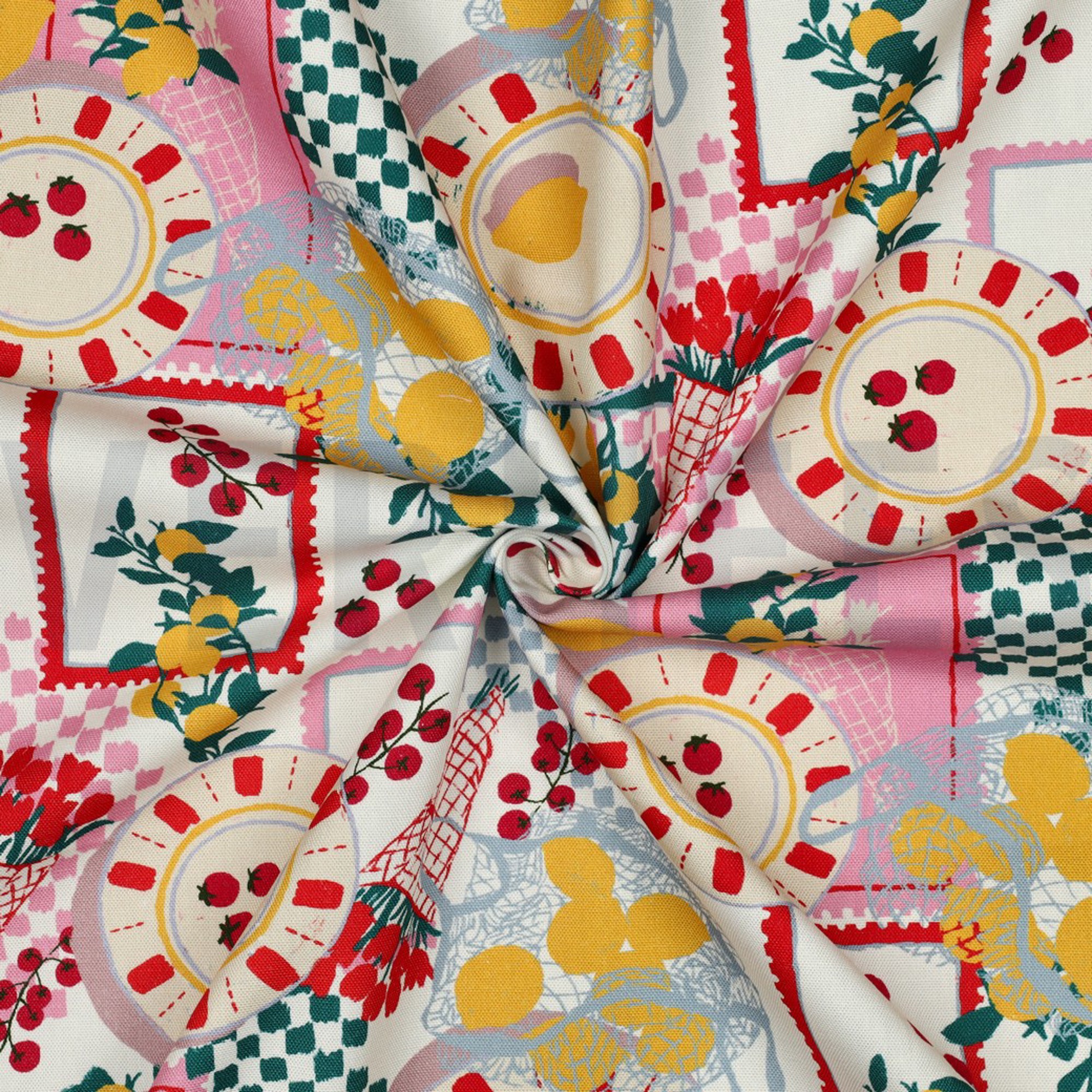 TOILE DÉCORATION DIGITAL FRUITS BLANC CASSÉ (high resolution) #3
