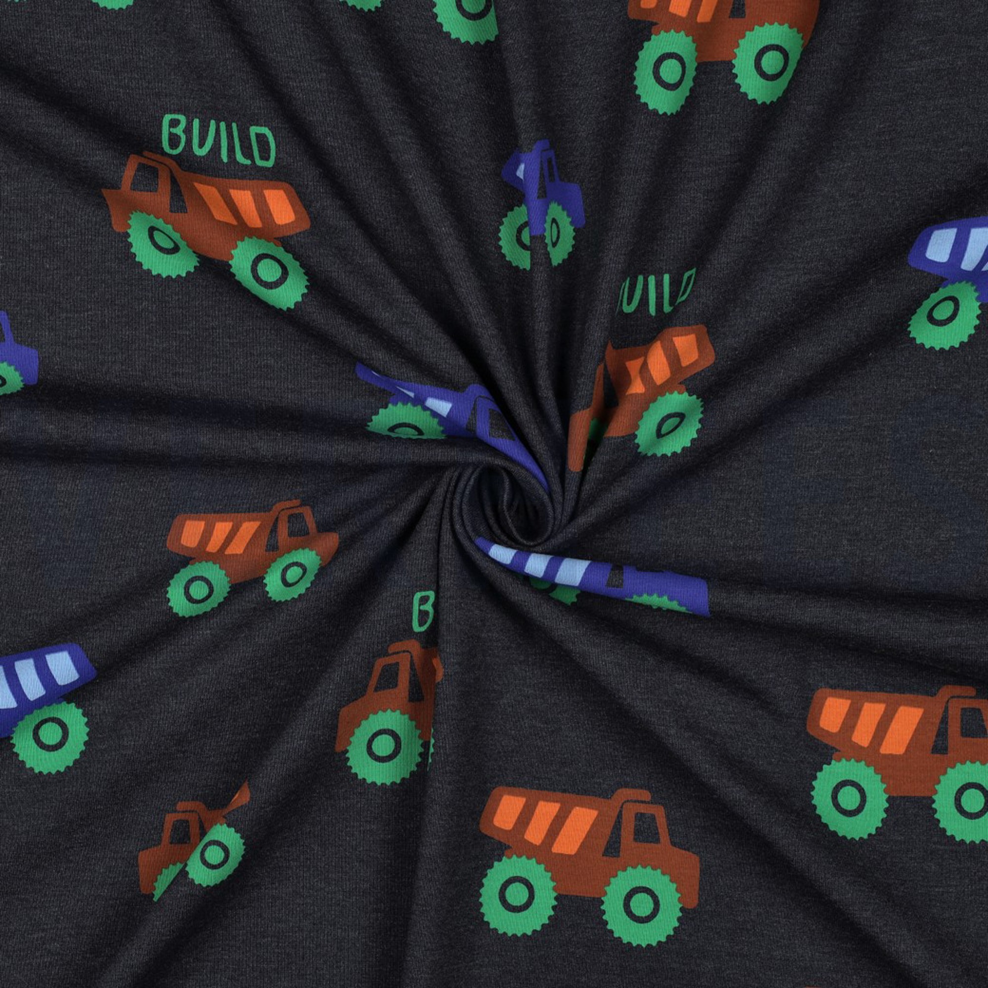 JERSEY MELANGE CONSTRUCTION VEHICLES NAVY (high resolution) #3