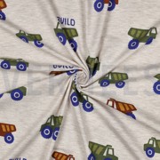 JERSEY MELANGE CONSTRUCTION VEHICLES LIGHT SAND (thumbnail) #3