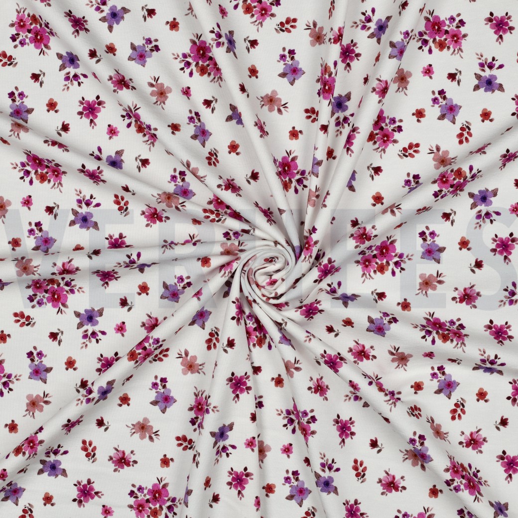 JERSEY DIGITAAL BLOEMEN FUCHSIA #7
