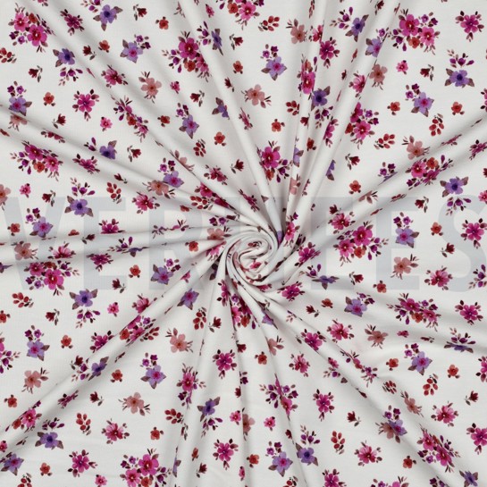 JERSEY DIGITAL BLUMEN FUCHSIA #7