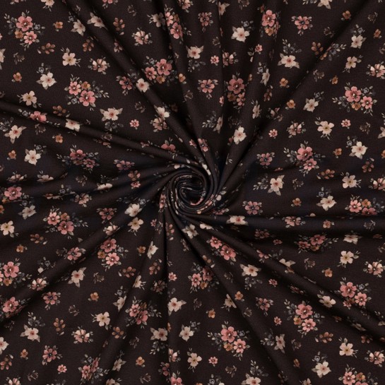 JERSEY DIGITAL BLUMEN BRAUN #7