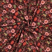 JERSEY DIGITAL FLOWERS BURGUNDY (thumbnail) #3