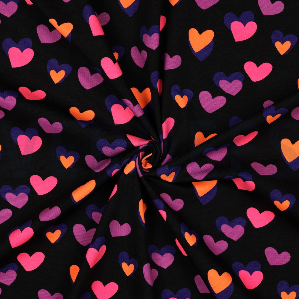JERSEY NEON HEARTS BLACK #7