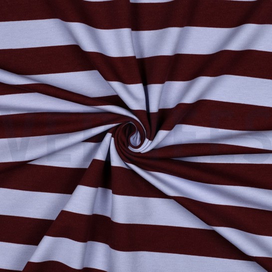 SOFT SWEAT STRIPES BURGUNDY #7
