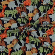 FRENCH TERRY TIERE MARINEBLAU (thumbnail) #3