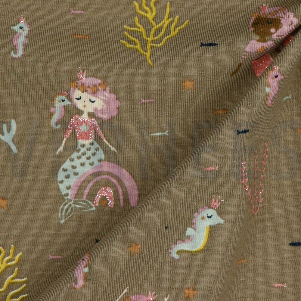 JERSEY GLITTER ZEEMEERMINNEN CAMEL #7