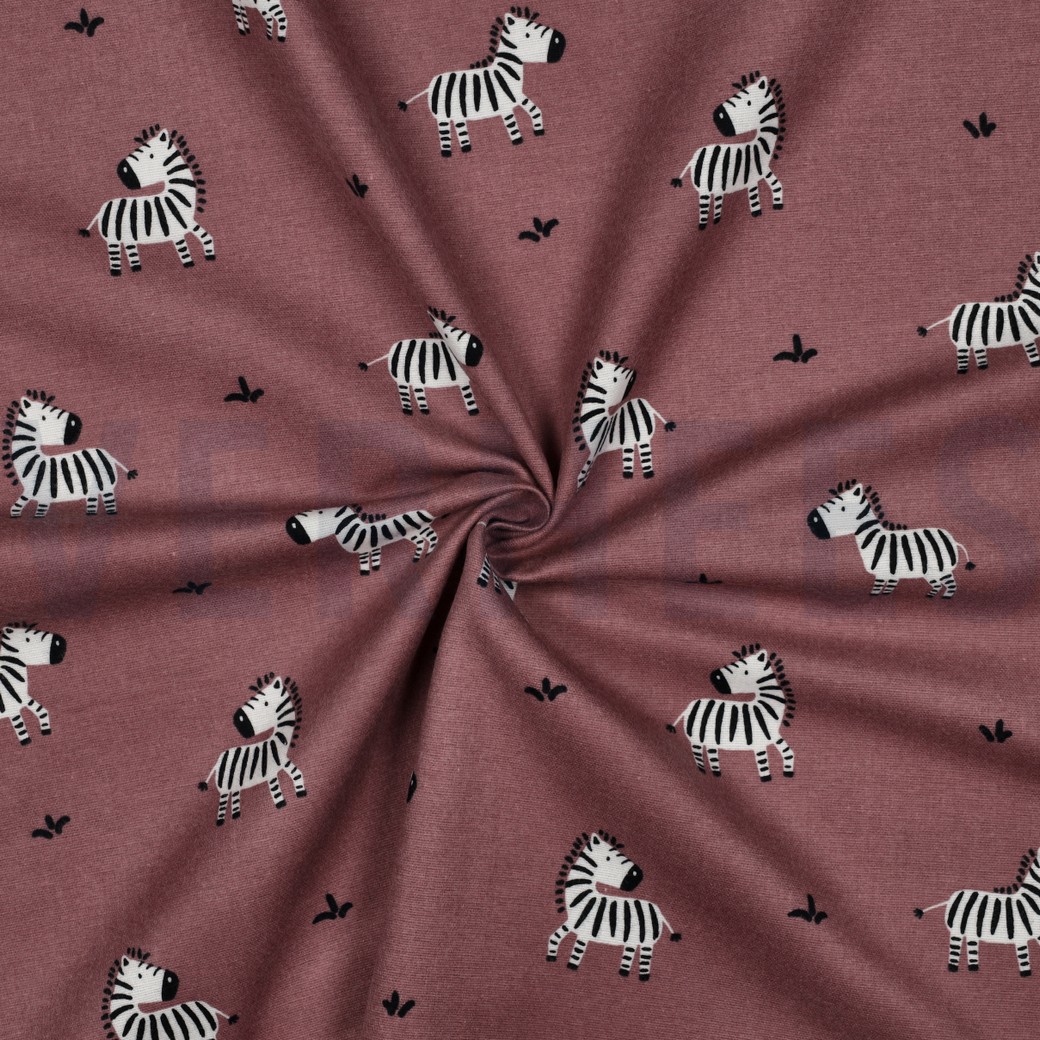 FLANELL ZEBRAS MAUVE #7