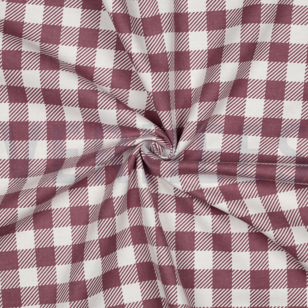 FLANNEL CHECKS MAUVE #7