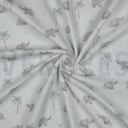 MUSSELIN DIGITAL SAFARI TIERE WEISS (thumbnail) #3