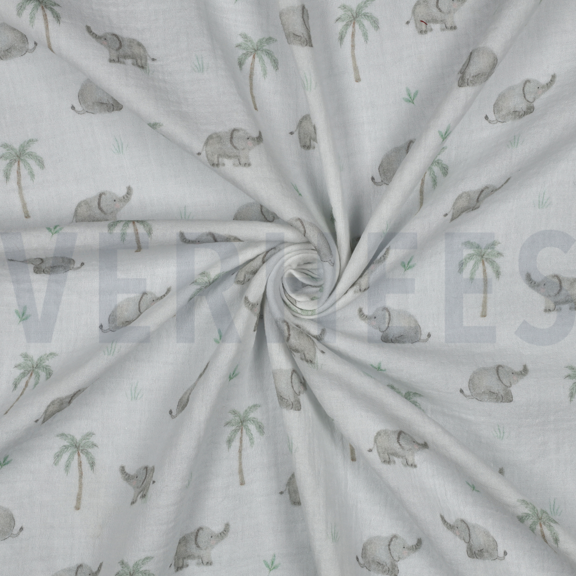 MUSSELIN DIGITAL SAFARI TIERE WEISS (high resolution) #3