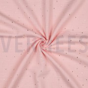 DOUBLE GAUZE FOLIE STREPEN LICHTROZE/GOUD (thumbnail) #3