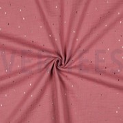 MUSSELIN FOLIE STREIFEN MAUVE / GOLD (thumbnail) #3